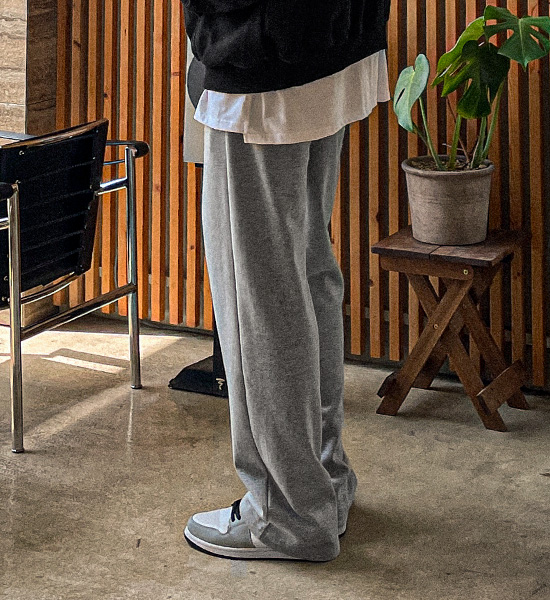 (S-4XL)<BR>코두바 半宽配合 松紧带裤