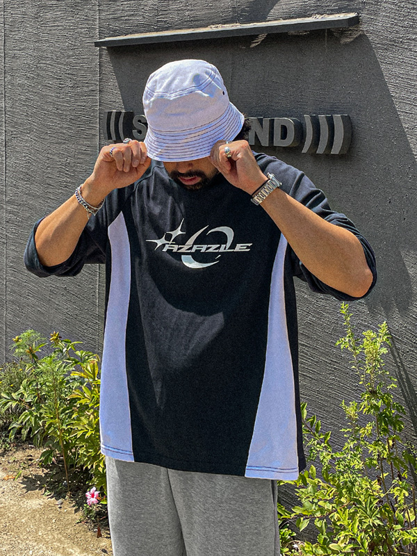 (3XL-6XL)<BR>아자젤 배색긴팔티