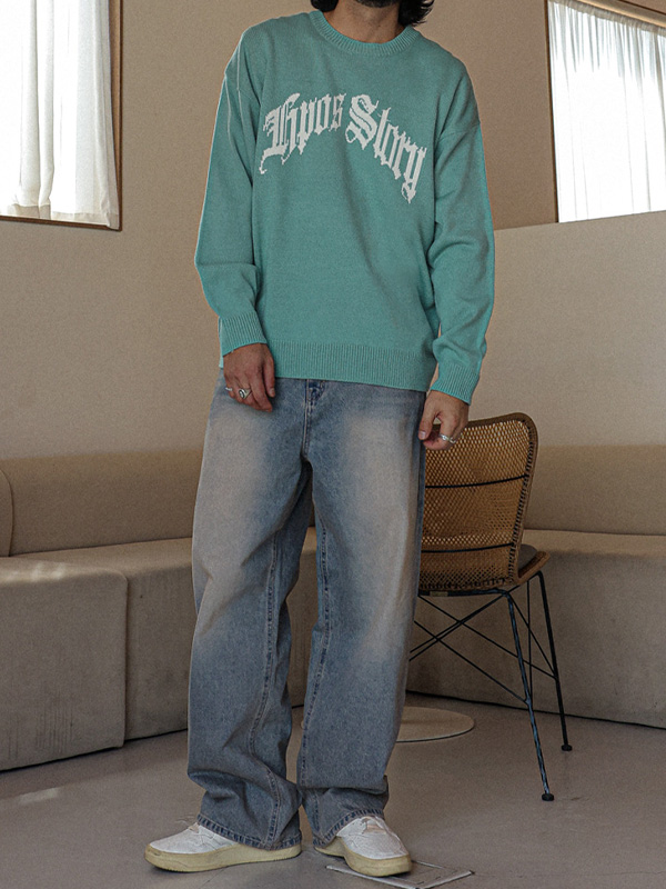 (S-6XL)<br>일라루 半宽配合 牛仔裤 38<br><font color="#098a09"><B>选择长度 (基础,长款+8cm)</B></font>