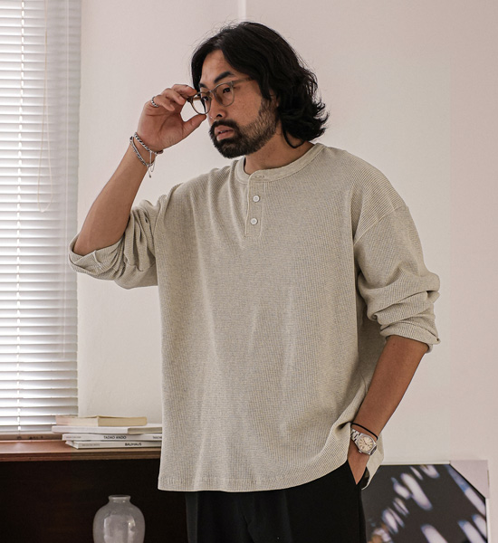 (XL-4XL)<BR>보올리 亨利颈 长袖t恤