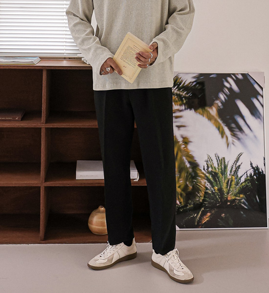 (S-2XL)<br>인베스트 松紧带宽松裤 <br><font color="#098a09"><B>选择长度 (基础,长款+10cm)</B></font>