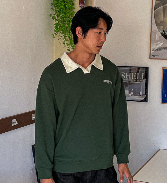 (L-5XL)<BR>마나드 领子卫衣