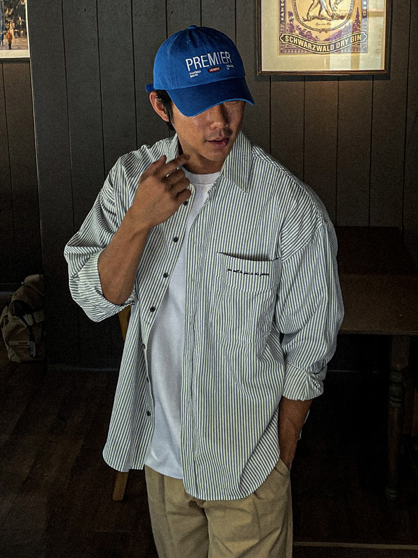 (XL-6XL)<BR>칸다치 条纹衬衫