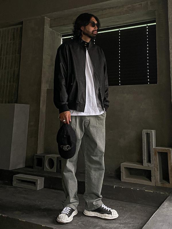 (XL-5XL)<br>코타마 皮革套头衫