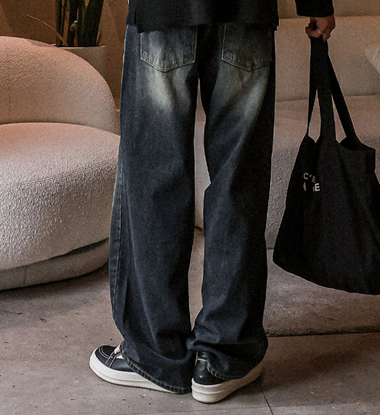 (S-4XL)<br>탄바드 半宽配合 牛仔裤 413