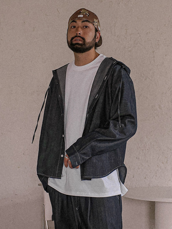 (L-5XL)<BR>뷰니시 无洗牛仔裤 连帽衫