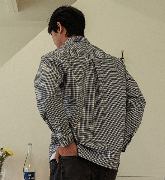 (2XL-5XL)<BR>해티드 格子衬衫