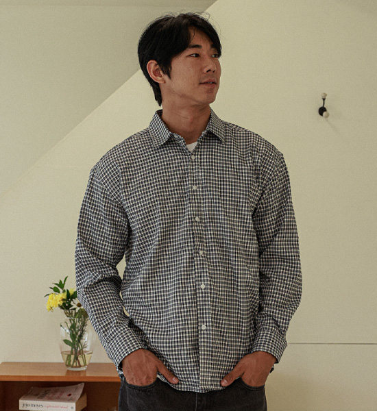 (2XL-5XL)<BR>해티드 格子衬衫