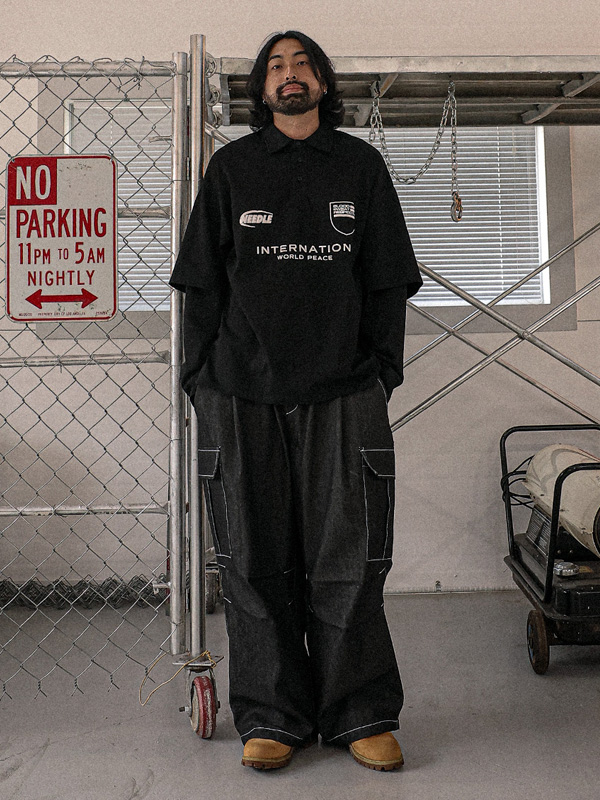 (XL-6XL)<BR>키자디 无洗牛仔裤 广泛适用 货物松紧带裤