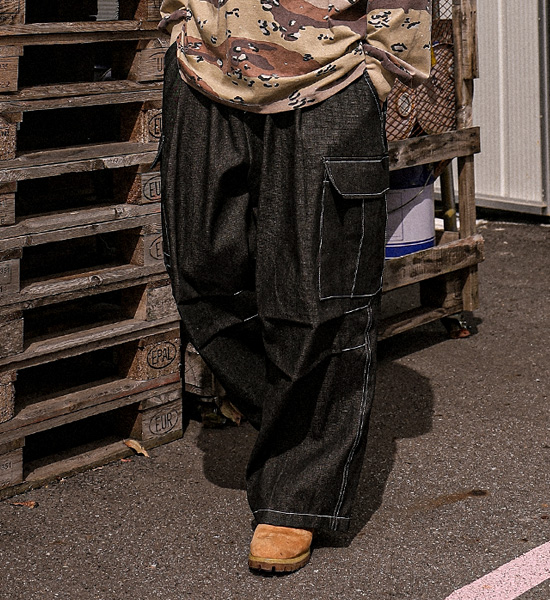 (XL-6XL)<BR>키자디 无洗牛仔裤 广泛适用 货物松紧带裤