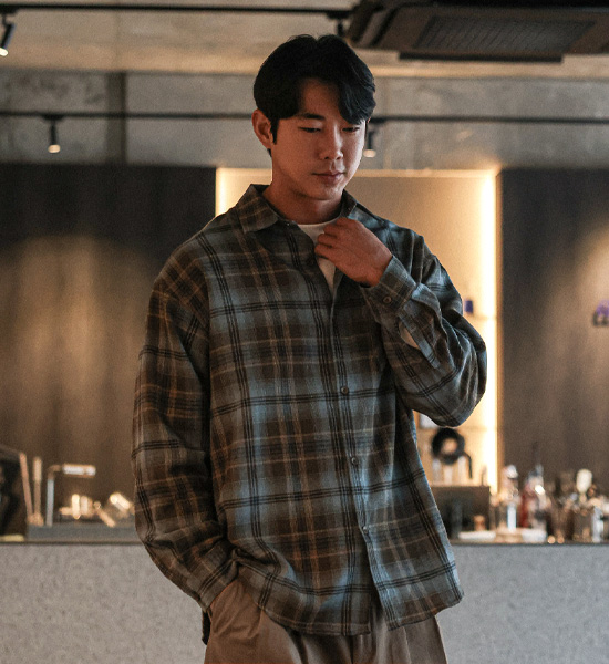 (L-6XL)<br>자다카 格子衬衫 2293