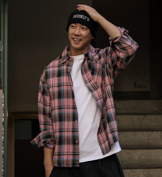 (L-6XL)<br>자다카 格子衬衫 2293