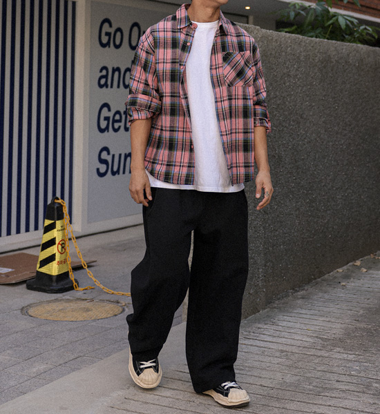 (L-6XL)<br>자다카 格子衬衫 2293