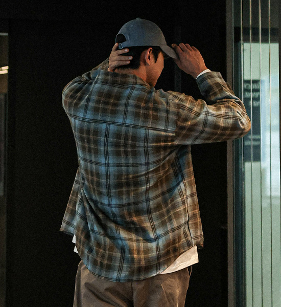 (L-6XL)<br>자다카 格子衬衫 2293