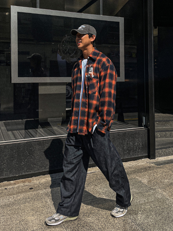 (XL-6XL)<BR>크리카다 格子衬衫