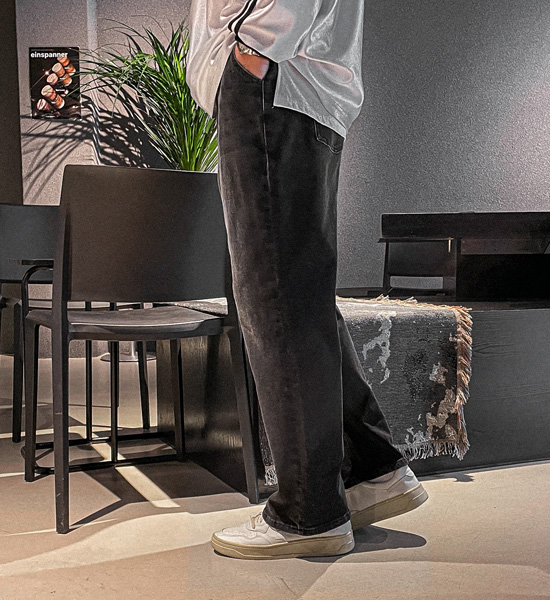 (L-4XL)<BR>비스타라 标准配合 牛仔松紧带裤