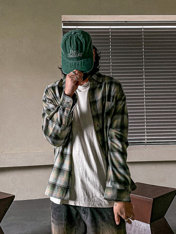 (L-5XL)<BR>토마다루 格子衬衫