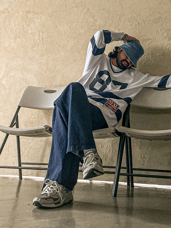 (XL-4XL)<br>마사티카 半宽配合 牛仔松紧带裤