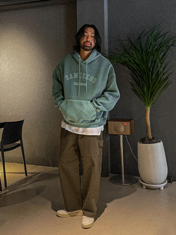 라브랑 颜料 带帽T恤