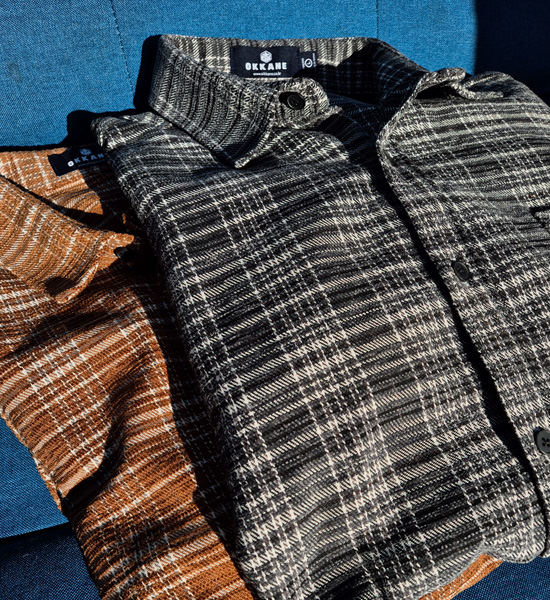 (L-5XL)<br>노바티코 格子衬衫 N003