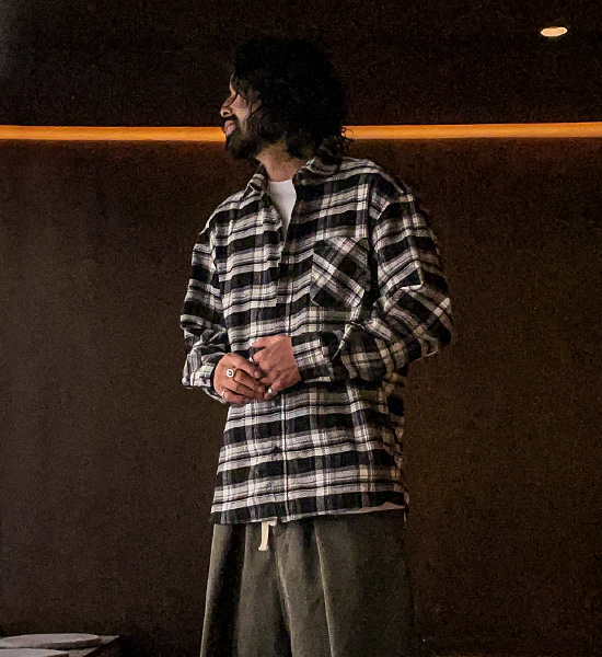 (L-5XL)<br>쥬피오 格子衬衫 N004