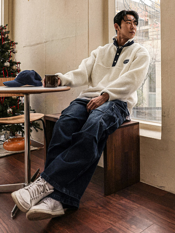 (XL-6XL)<br>바타다라 广泛适用 牛仔货物 松紧带裤