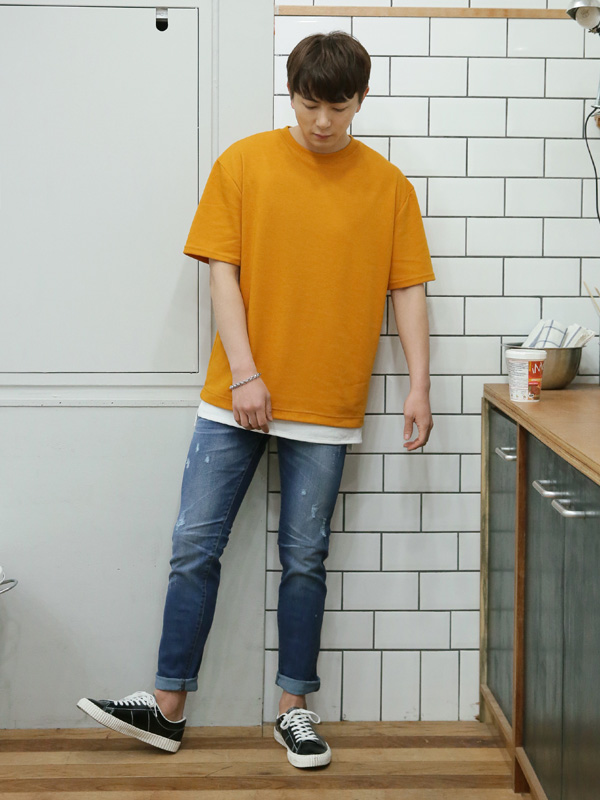 (L-5XL)<br>내일 만나 短袖T恤