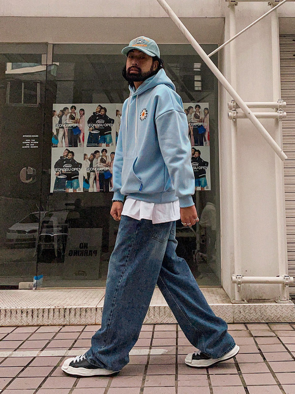 (S-3XL)<BR>도리야코 广泛适用 牛仔裤 #01