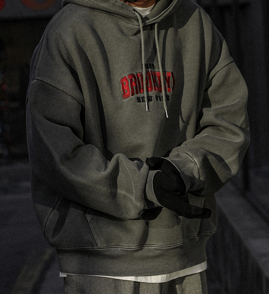 (XL-6XL)<BR>우츠보트 颜料 带帽T恤 T013