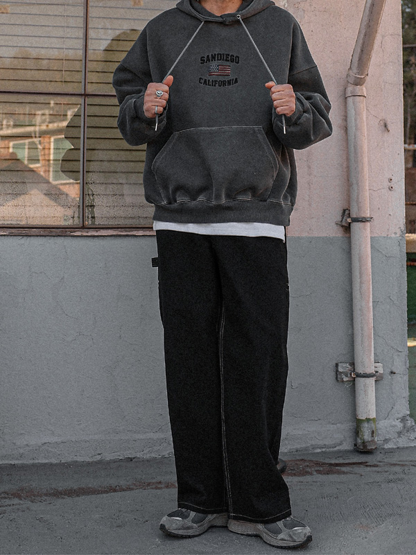 (S-5XL)<BR>퓨로 半宽配合 旺克裤子 <br><font color="#098a09"><B>选择长度 (基础,长款+8cm)</B></font>