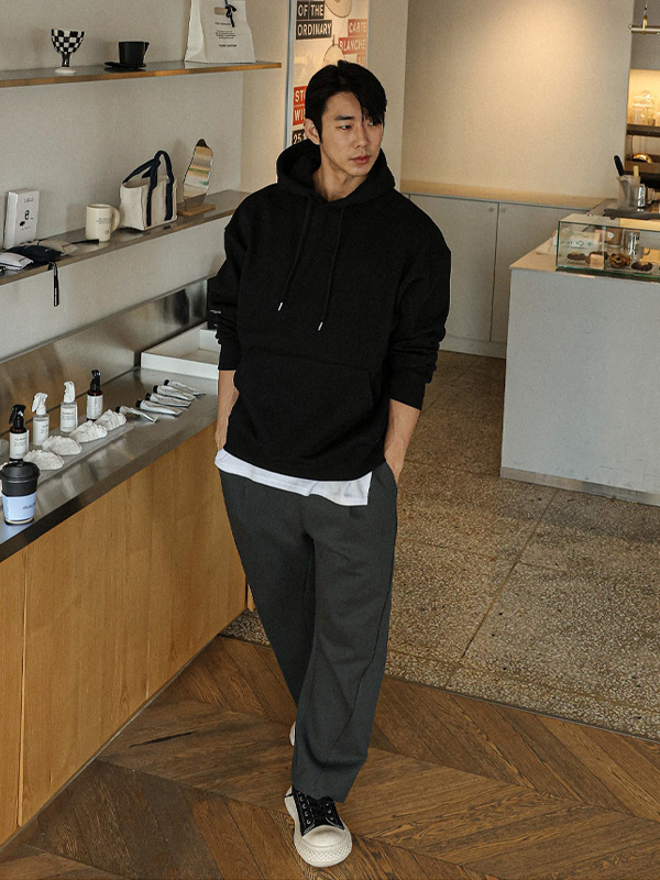 (M-6XL)<BR>올드루 半宽配合 松紧带裤 <br><font color="#098a09"><B>选择长度 (基础,长款+8cm)</B></font>