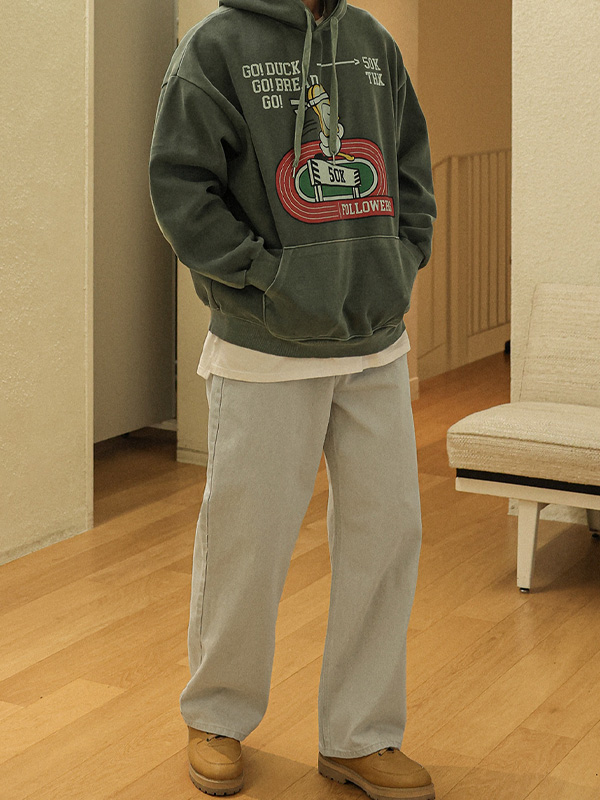 (S-5XL)<BR>모타라 半宽配合 颜料 松紧带裤 D575