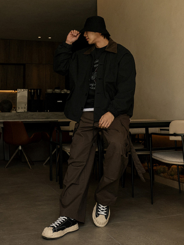 (XL-6XL)<BR>샘딜 半宽配合 货物松紧带裤