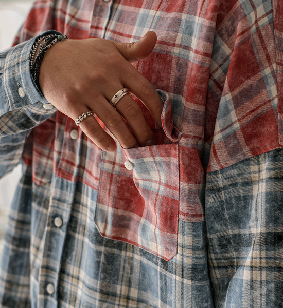 소카다 格子衬衫