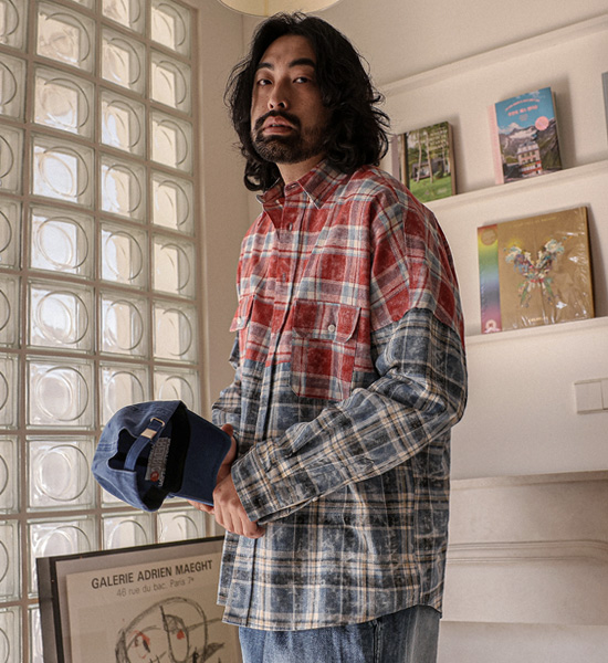 소카다 格子衬衫