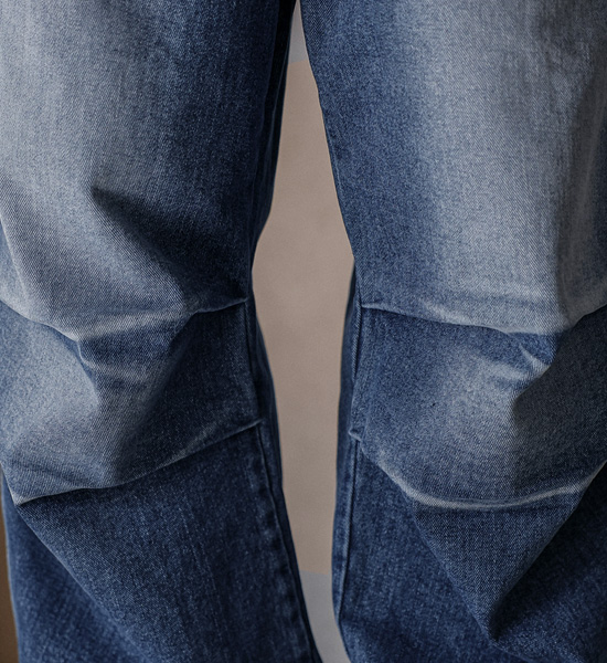 (XL-6XL)<BR>콘다바 半宽配合 牛仔松紧带裤