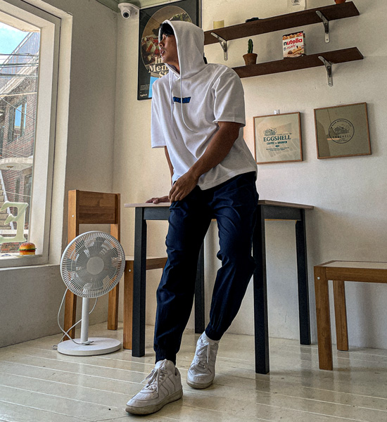 (XL-4XL)<br>러스핀 LONDON 连帽短袖衬衫