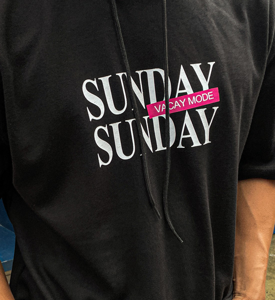 (XL-6XL)<br>썬데이모드 반팔후드