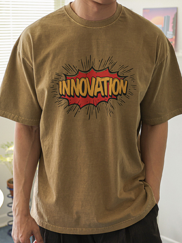 (2XL-5XL)<BR>쏘라드 颜料 短袖T恤