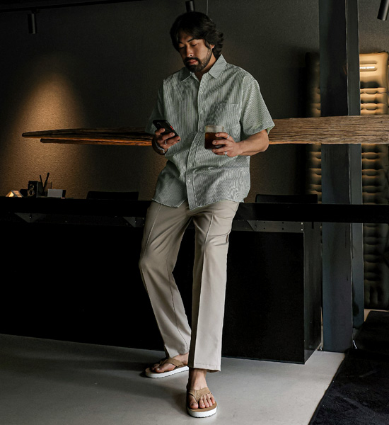 (S-3XL)<br>카란즈 修身 松紧带裤<br><font color="#fb5ec9"><B>[1+1]</B></font>