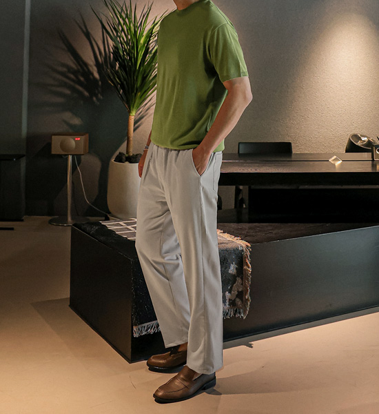 (S-3XL)<br>카란즈 修身 松紧带裤<br><font color="#fb5ec9"><B>[1+1]</B></font>