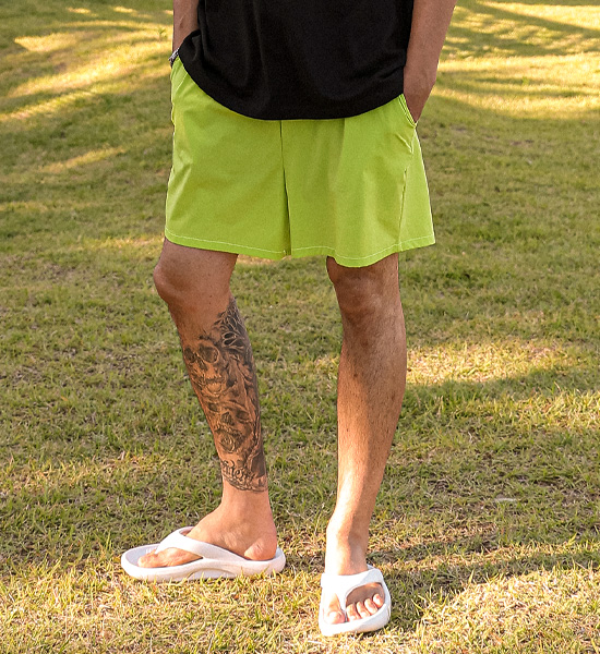 (M-4XL)<BR>우피치 松紧带短裤 375