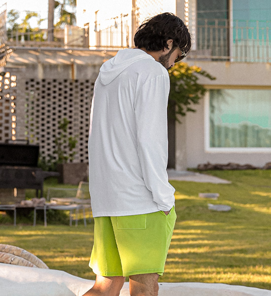 (M-4XL)<BR>우피치 松紧带短裤 375