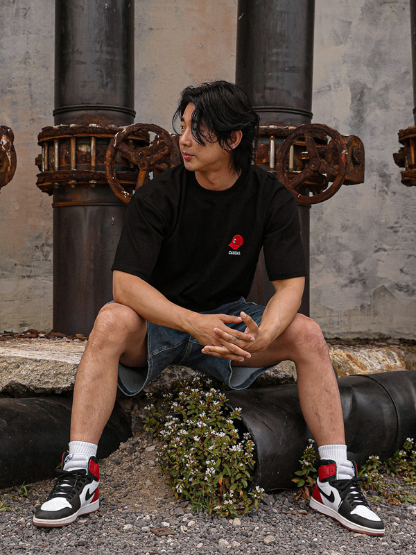 (L-5XL)<br>로렐리 모자자수 短袖T恤