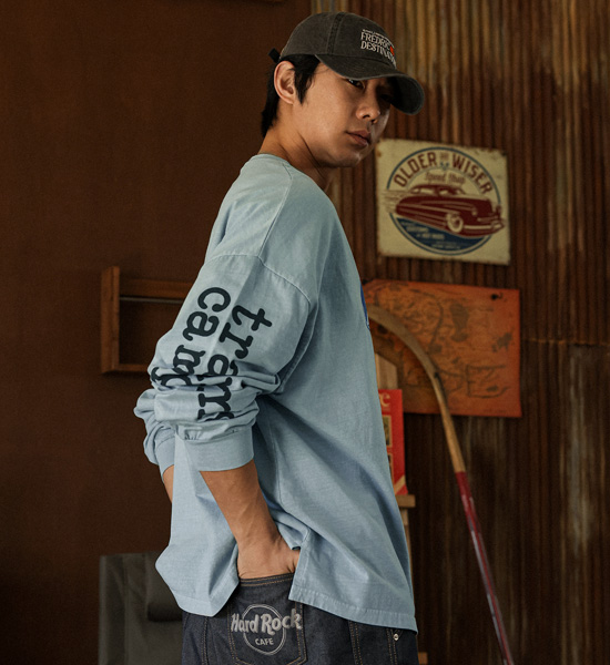 (XL-6XL)<br>코라나디 颜料 长袖t恤