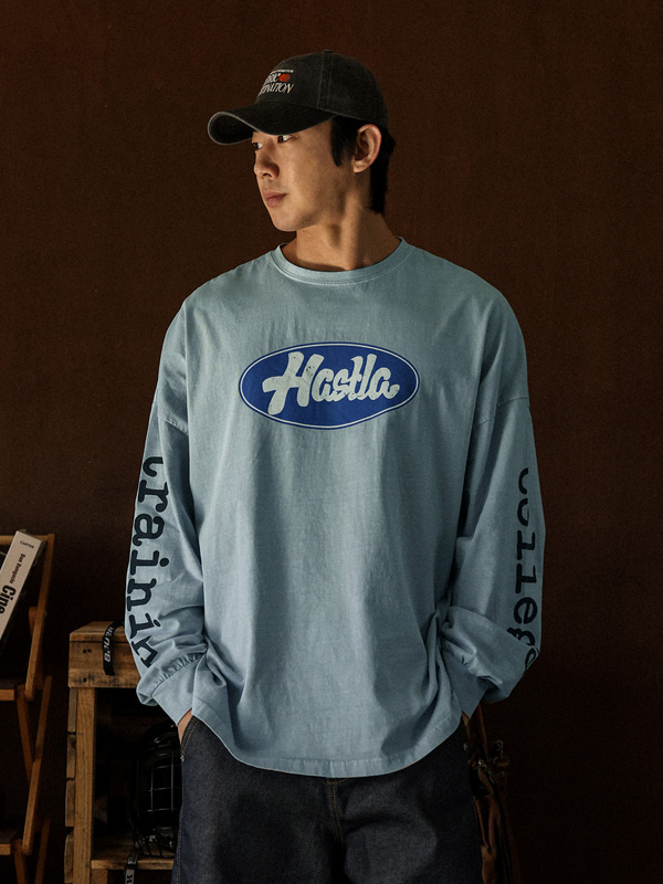 (XL-6XL)<br>코라나디 颜料 长袖t恤