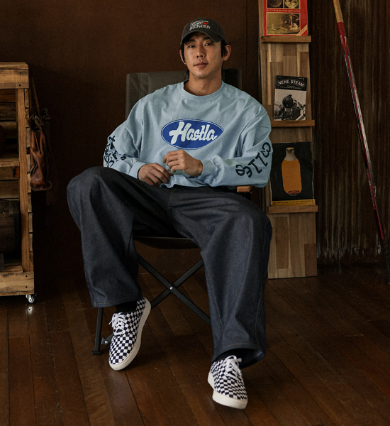 (XL-6XL)<br>코라나디 颜料 长袖t恤