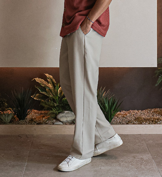 (28-38)<br>리퍼턴 标准配合 后松紧带 宽松长裤 R-42<br><font color="#fb5ec9"><B>[1+1]</B></font>