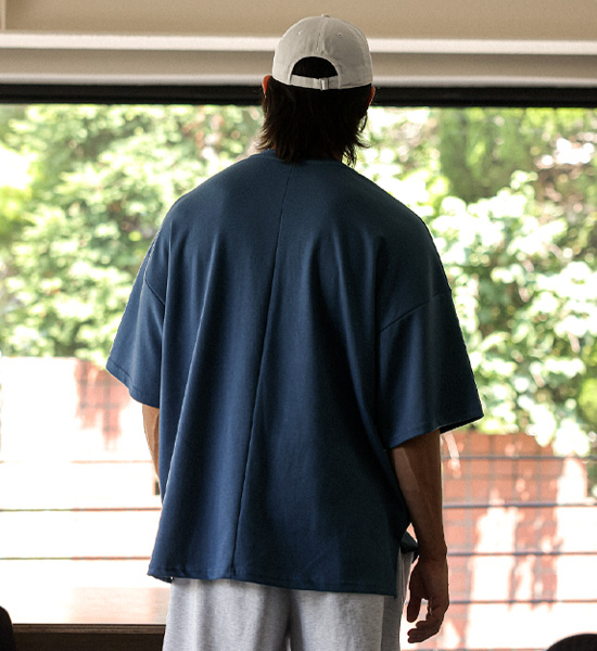 (L-6XL)<br>헤브린 侧缝 短袖T恤