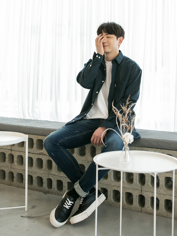 (XL-5XL)<br>이득이야 小格子衬衫